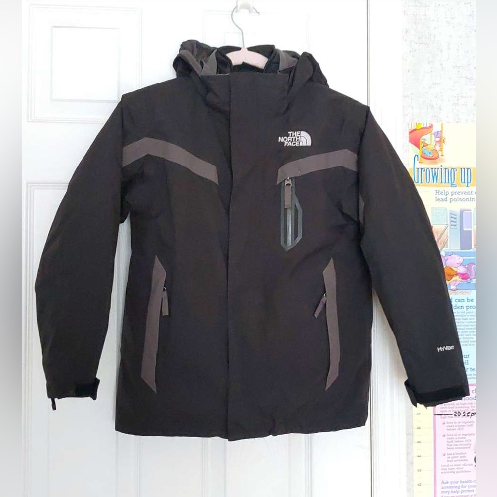 The North Face Triclimate 3 in 1 boys ski black jacket Medium 10-12 years